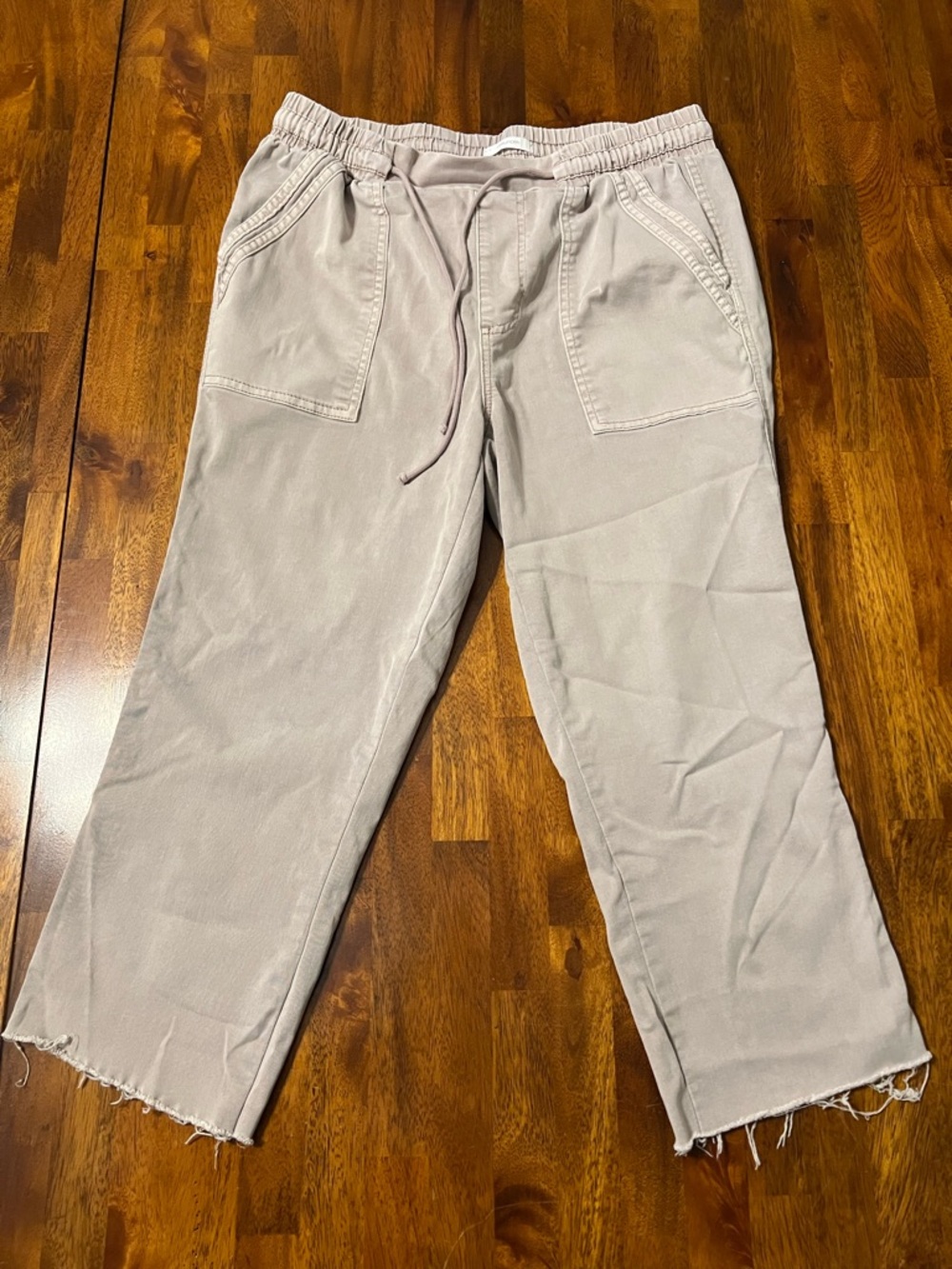 Maurices Women's Drawstring Capri Pants | Light Khaki